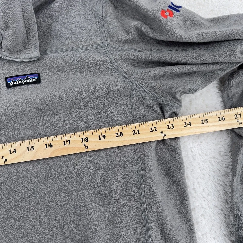 Patagonia Fleece Quarter‎ Zip Sweater Mens XL Gray Pullover Jacket